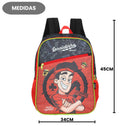 Mochila De Costas Enaldinho UP4YOU Youtuber Infantil Escolar Volta As Aulas Resistente Espaçosa Vermelho Preto