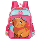 Mochila De Costas Capivara Fofa UP4YOU Rosa Escolar Infantil Menina Volta As Aulas Resistente Viagem Passeio
