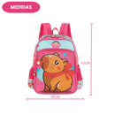 Mochila De Costas Capivara Fofa UP4YOU Rosa Escolar Infantil Menina Volta As Aulas Resistente Viagem Passeio
