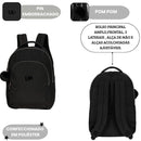 Mochila De Costas UP4YOU Juvenil Escolar Feminino Volta As Aulas Resistente Passeio Viagem Espaçosa