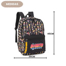 Mochila de Costas Boruto Anime Geek Naruto Escolar Juvenil Volta As Aulas Passeio Viagem Estudos