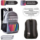 Mochila De Costas Now United Banda Original Juvenil Escolar Notebook Volta As Aulas Resistente Passeio Viagem