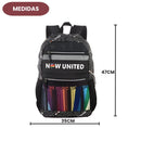 Mochila De Costas Now United Banda Original Juvenil Escolar Notebook Volta As Aulas Resistente Passeio Viagem