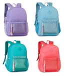Mochila de Costas 17'' Juvenil Escolar Rosa Cores Pastel Menina - Clio Megalomania