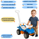 Quadriciclo Infantil Menino Passeio Bebê Brinquedo Pés Apoio Passeio Infantil Andador Azul Megalomania