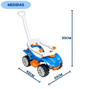 Quadriciclo Infantil Menino Passeio Bebê Brinquedo Pés Apoio Passeio Infantil Andador Azul Megalomania