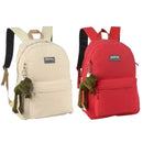 Mochila De Costas Up4you Escolar Juvenil Feminino Com Chaveiro Pelucia Sapo Volta as Aulas Passeio Viagem