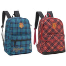 Mochila Mala Escolar Grifinoria Harry Potter Hogwarts Xadrez Unissex Volta Aulas Resistente Espaçosa