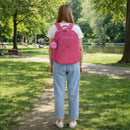 Mochila De Costas UP4YOU Pink Juvenil Feminino Escolar Resistente Volta As Aulas Estilosa Passeio Viagem