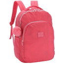 Mochila de Costas UP4YOU Salmão Juvenil Feminino Escolar Estilosa Volta As Aulas Passeio Viagem Estudos