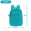 Mochila de Costas UP4YOU Verde Juvenil Feminino Escolar Estilosa Volta As Aulas Passeio Viagem Estudos