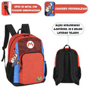 Mochila De Costas Escolar Super Mario Juvenil Menino Espaçosa Chaveiro Grande Estudo Volta às Aulas Megalomania
