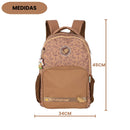Kit Mochila De Costas e Estojo Box Capivara Fofa UP4YOU Infantil Escolar Volta As Aulas Espaçosa