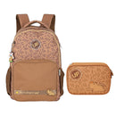 Kit Mochila De Costas e Estojo Box Capivara Fofa UP4YOU Infantil Escolar Volta As Aulas Espaçosa
