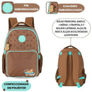 Mochila De Costas Capivara Fofa UP4YOU Infantil Escolar Volta As Aulas Resistente Viagem Passeio Estudos