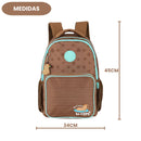 Kit Mochila De Costas e Estojo Box Verde Capivara Fofa UP4YOU Escolar Infantil Volta As Aulas Estudos Espaçosa