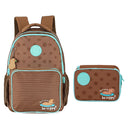Kit Mochila De Costas e Estojo Box Verde Capivara Fofa UP4YOU Escolar Infantil Volta As Aulas Estudos Espaçosa