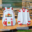 Mochila De Costas Snoopy Charlie Brown Azul Infantil Unissex Volta As Aulas Resistente Passeio Viagem Estudos