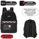 Mochila De Costas Snoopy Charlie Brown Infantil Escolar Volta As Aulas Resistente Estudos Passeio Viagem