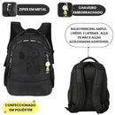 Mochila Costas Turma Do Snoopy Charlie Brown Preto Amarelo Desenho Cartoon