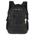 Mochila Costas Turma Do Snoopy Charlie Brown Preto Amarelo Desenho Cartoon