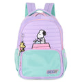 Mochila De Costas Snoopy Rosa Roxo Infantil Escolar Meninas Charlie Brown Volta As Aulas Passeio Viagem Resistente