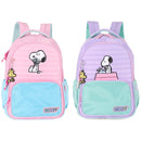 Mochila De Costas Snoopy Rosa Roxo Infantil Escolar Meninas Charlie Brown Volta As Aulas Passeio Viagem Resistente
