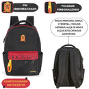 Mochila De Costas Harry Potter Hogwarts Grifinória Magia Escolar Juvenil Volta As Aulas Passeio Viagem