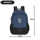 Mochila Costas Juvenil Harry Potter Preta Escudo Hogwarts Voltas Aulas Espaçosa Escola Estudo Passeio Viagem Escolar