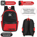 Mochila De Costas One Piece Anime Geek Luffy Escolar Juvenil Volta As Aulas Passeio VIagem Estudos