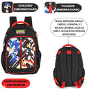 Mochila De Costas Sonic the Hedgehog Tails Knucles Shadow Escolar Gamer Infantil Volta As Aulas Passeio Viagem