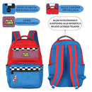 Mochila de Costas Super Mario Bros Nintendo Infantil Azul Preto Escolar Gamer Volta As Aulas Durável