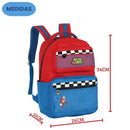 Kit Mochila De Costas e Estojo Box Azul Super Mario Bros Games Nintendo Escolar Infantil Menino Volta As Aulas