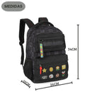 Mochila de Costas Super Mario Bros Nintendo Infantil Azul Preto Escolar Gamer Volta As Aulas Durável
