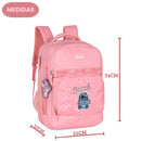 Mochila De Costas Disney Stitch Escolar Infantil Rosa Azul Desenho Volta As Aulas Resistente Viagem Passeio