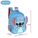 Mochila De Costas Disney Stitch Angel 3D infantil Escolar Volta As Aulas Resistente Passeio Viagem Estudos