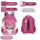 Mochila De Costas Disney Stitch Angel 3D infantil Escolar Volta As Aulas Resistente Passeio Viagem Estudos