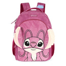 Mochila De Costas Disney Stitch Angel 3D infantil Escolar Volta As Aulas Resistente Passeio Viagem Estudos