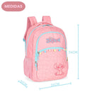 Mochila De Costas Stitch Disney Ohana Infantil Escolar Meninas Volta As Aulas Viagem Passeio Estudos
