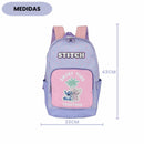 Mochila De Costas Stitch Disney Colorida Infantil Escolar Meninas Volta As Aulas Passeio Viagem Estudos