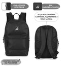 Mochila De Costas ADV Preto Azul Vinho Rose Unissex Juvenil Volta As Aulas Resistente Estudos Viagem Passeio