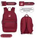 Mochila De Costas ADV Preto Azul Vinho Rose Unissex Juvenil Volta As Aulas Resistente Estudos Viagem Passeio