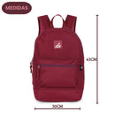Mochila De Costas ADV Preto Azul Vinho Rose Unissex Juvenil Volta As Aulas Resistente Estudos Viagem Passeio
