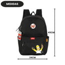 Mochila De Costas Simpsons Duffy Beer Escolar Juvenil Homer Volta As Aulas Resistente Espaçosa Aulas