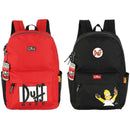 Mochila De Costas Simpsons Duffy Beer Escolar Juvenil Homer Volta As Aulas Resistente Espaçosa Aulas