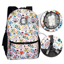 Mochila de Costas Mala Bolsa BTS Preto Vermelho Army Feminino Escolar Juvenil Fashion Clio Megalomania