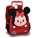 Mochila Carrinho Minnie Mouse Disney Infantil Escolar Meninas Vermelha Feminino Clio Megalomania