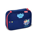 Kit Mochila de Costas Juvenil 17,5" e Estojo Box Tsum Tsum Stitch Disney Clio Escolar Colegial