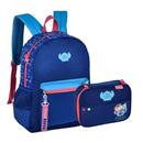 Kit Mochila de Costas Juvenil 17,5" e Estojo Box Tsum Tsum Stitch Disney Clio Escolar Colegial