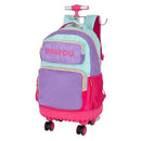 Mochila de Carrinho UP4YOU 360° Juvenil Escolar Meninas Volta às Aulas Rodinhas Alça Notebook Espaçosa